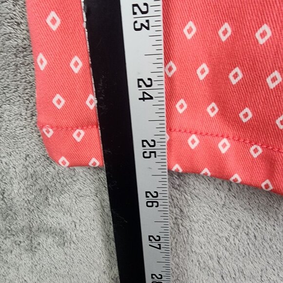 Women's Rafaella Comfort Red Diamond Print Pants Stretch Size 10 - Picture 11 of 13